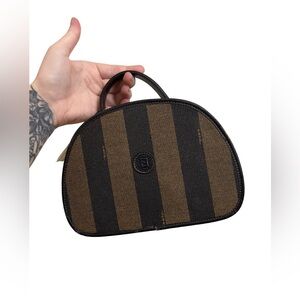 NWT Fendi vintage pequin bowling bag / makeup / vanity case